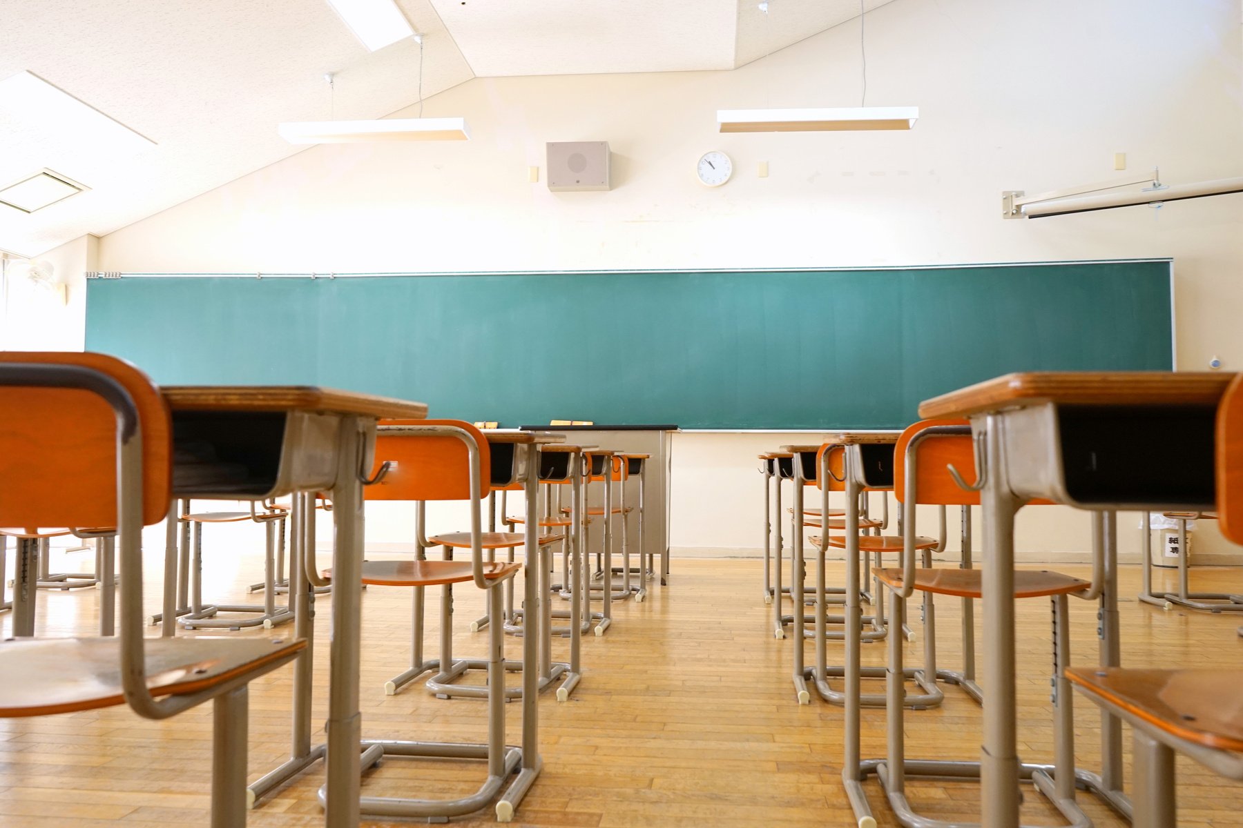 School classroom in Japanese high school